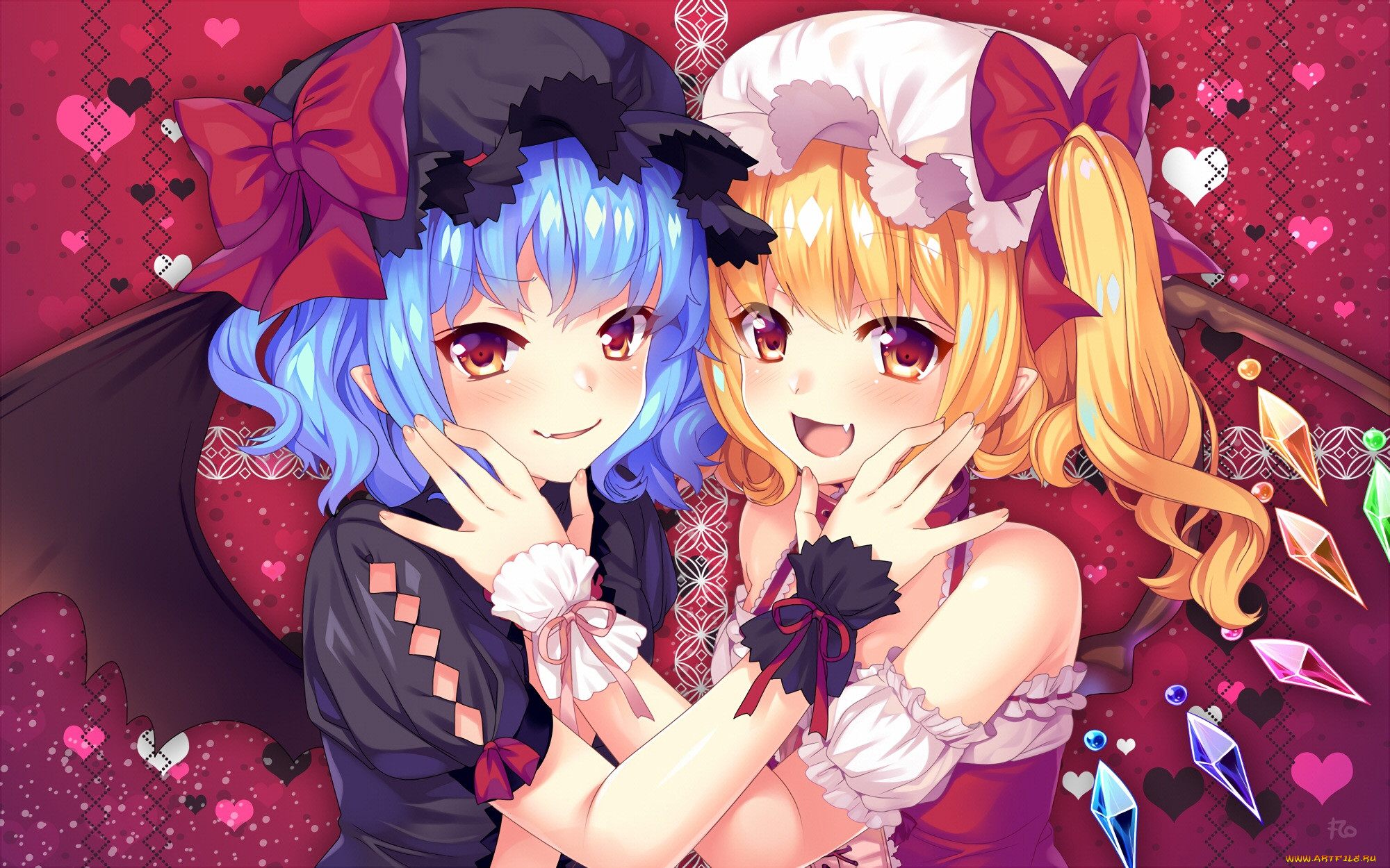 , touhou, remilia, flandre, scarlet